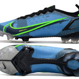Chuteira Campo Nike Mercurial Vapor 14 Elite FG Azul/Verde - Low